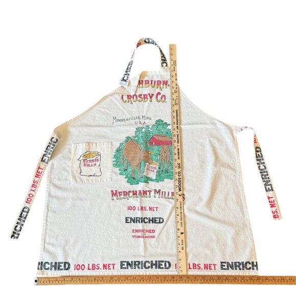 Vintage Washburn Crosby CO. Flour Sac Apron - Picture 8 of 10